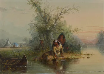 Indian Encampment on the Eau Sucre River