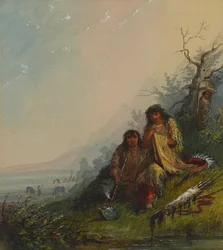 Indian Woman Making the War Dress