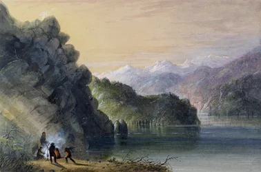 Lake Scene - Rocky Mountains