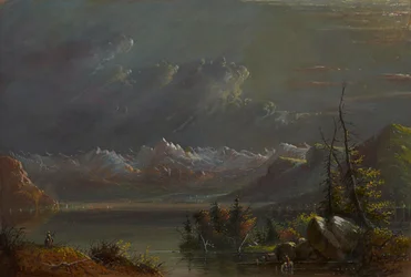 Lake Scene - Rocky Mountains