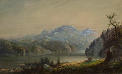 Lake and Mountain Scene