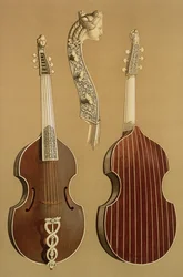 Viola da Gamba, or bass viol, by Joachim Tielke, Hamburg, 1701, from 