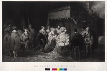 King Franz I of France as captive in Madrid