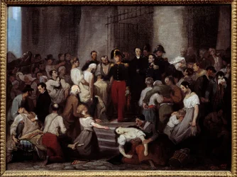 The Duke of Orleans Visiting the Sick of the Hotel Dieu During the Cholera Epidemic