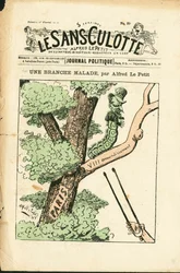 Cover of Le Sans-Panlotte, number 29, Satirical in colors
