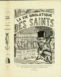 Illustration in The Drolatic Life of the Saints - Drawers, Self Portrait - Saints