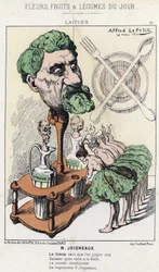 Lettuces: caricature on Joigneaux - illustration from 18/03/1871, in 