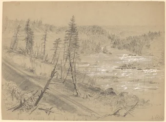 Railroad on the Dalles of the St. Louis