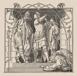 Die Nibelungen. How They Threw Down the Dead Out Of The Hall