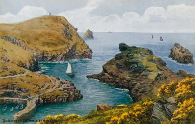 Boscastle, Entrance to Harbour