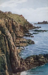 Cliffs and Armoured Knight, Lands End