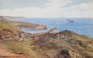 Lulworth Cove from Above