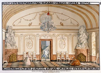 Richard Strauss: The Knight of the Rose (Le Chevalier à la rose). Scenography by Roller. Act 2
