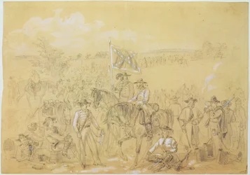 The First Virginia Cavalry at a Halt, from 