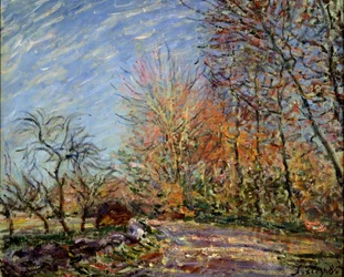 At the edge of the forest in Fontainebleau, 1885