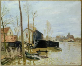 Flood in Moret-sur-Loing