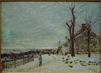 Snowy Weather in Veneux-Nadon
