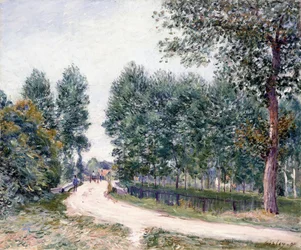 The Road of Saint-Mammes - In the Morning