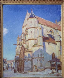The Church of Moret at Night