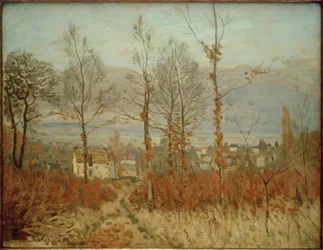 View of Louveciennes in Autumn