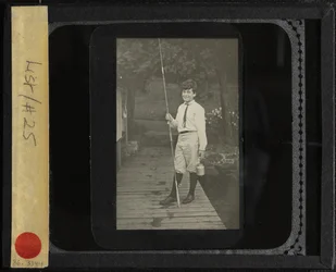 Untitled Howard with fishing pole, 1910 or 1912
