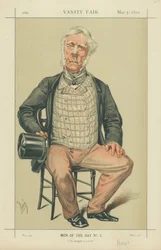 Admiral Rous, As Straight as a Reed, 7 May 1870, Vanity Fair Cartoon