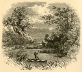 Glimpse of Lake Michigan, 1874