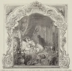 A Subject from the Sleeping Palace, Approach of the Fairy Prince, Exhibition of the Society of British Artists