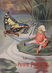 The Little Thummy. Tale by Hans Christian Andersen. Illustration by Vaccari and Carrey in 