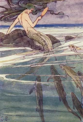 She was Combing her Long Tresses