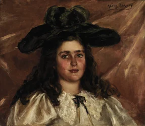 Laura Alice in Big Hat, ca. 1892-1895