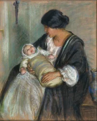 Mother and Crying Baby