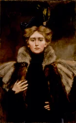 Natalie in Fur Cape