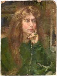 Natalie with Necklace, ca. 1900