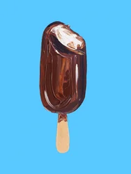 Bitten Chocolate Ice Cream