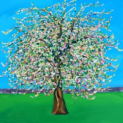 Colorful Blooming Tree