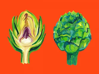 Fresh Green Artichokes