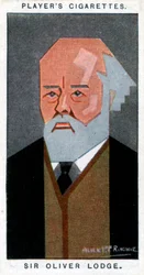 Sir Oliver Lodge, British physicist