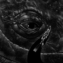 Diver And Giant Eye