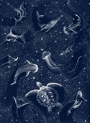 Starry Ocean Creatures