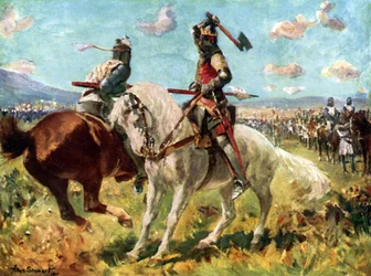 The Combat between King Robert the Bruce and Sir Henry de Bohun at Bannockburn