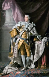 Portrait of King George III (1738-1820), King of England, in coronation robes, c. 1770, Art Gallery of South Australia, Adelaide, Australia