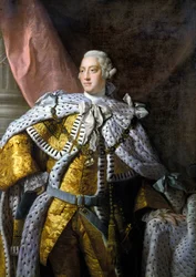 Portrait of George III (1738-1820). Painting by Allan Ramsay