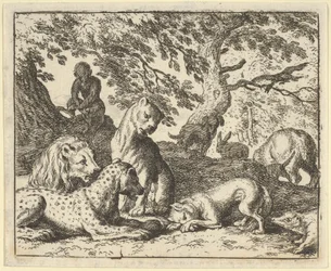 Renard Falsely Accuses His Father of Conspiring Against the Lion