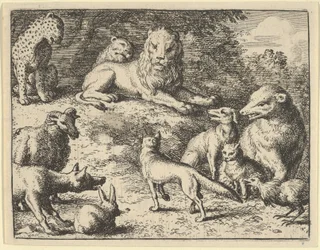 Renard is Accused by the Animals Before the Lion, 1650-75