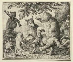 Reynard the Fox: The Wolf and the Bear Celebrate Their Freedom