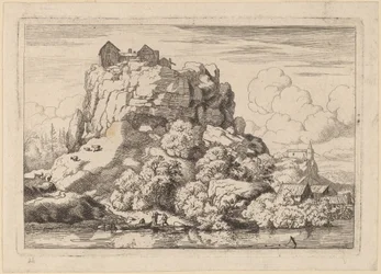 River at the Foot of a High Rock