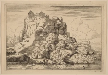 River at the Foot of a High Rock