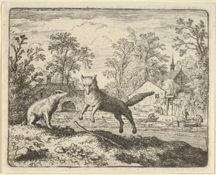 The Badger Imposes as Punishment to Jump Three Times Over a Stick on the Ground