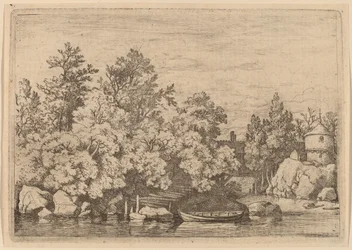 The Cudgel Dam and Covered Bridge, probably c. 1645-1656